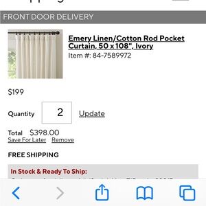 Pottery Barn panels